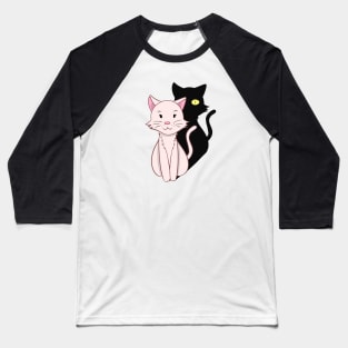 Cat and Hidden Cat Baseball T-Shirt